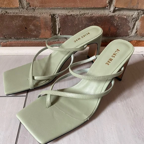 ALIAS MAE Esther sandal heels sage green size 39 - Picture 4 of 9